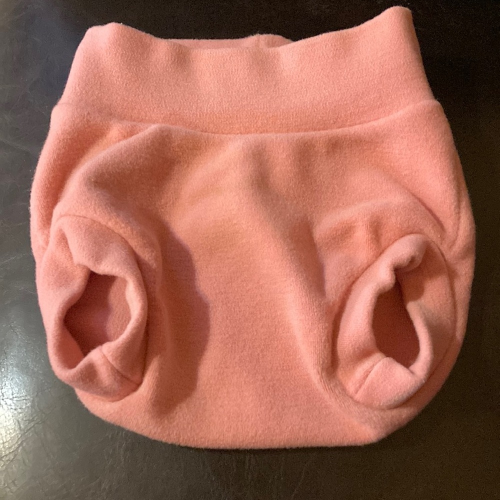 Woollybottoms Pink Diaper Cover Made In USA Size M